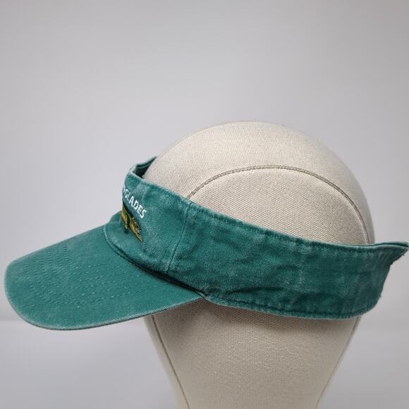 Florida Everglades Strapback Sun Visor Cap Green OS Adjustable O'Keefe's Reef - Picture 3 of 10